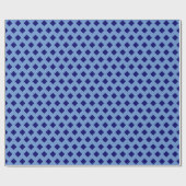 Blau geometrisch einfach geschenkpapier (Flach)