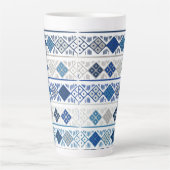 blau geometrisch milchtasse (Vorderseite)