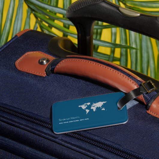 Blau Gepäckanhänger (Rückseite Insitu 1)