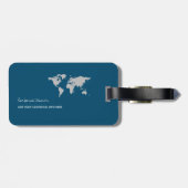 Blau Gepäckanhänger (Rückseite horizontal)