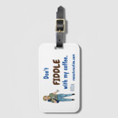 Blau Gepäckanhänger (Vorderseite Vertikal)