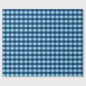 blau geprüft geschenkpapier (Flach)