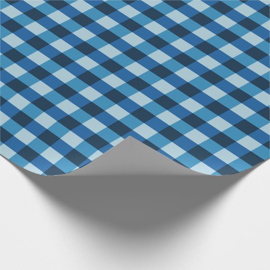 blau geprüft geschenkpapier (Ecke)