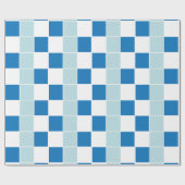 blau geprüft geschenkpapier (Flach)