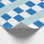 blau geprüft geschenkpapier (Ecke)