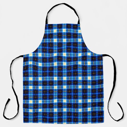 blau geprüft schürze (Vorderseite)