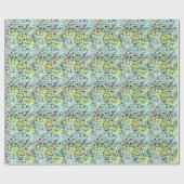 Blau gepunktetes Geschenkpapier (Flach)