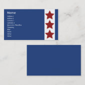 Blau - Geschäft Visitenkarte (Vorne/Hinten)