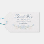 Blau Geschenkanhänger (Rückseite Horizontal)