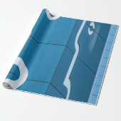 Blau Geschenkpapier (Ungerollt)
