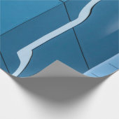 Blau Geschenkpapier (Ecke)