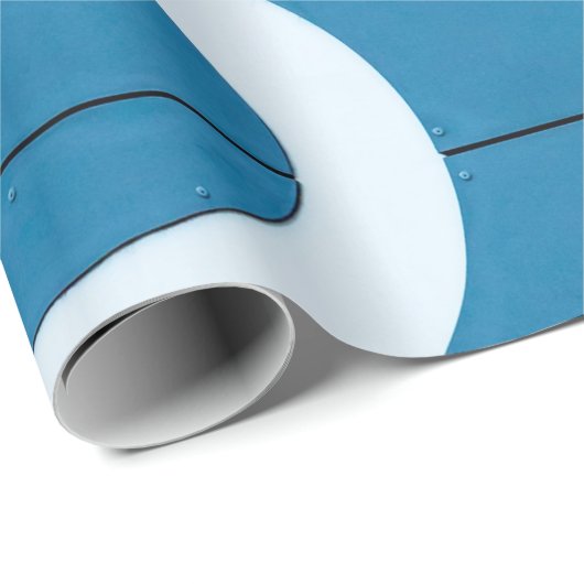 Blau Geschenkpapier (Rolleneckpunkt)