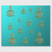 blau geschenkpapier (Flach)