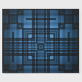 Blau Geschenkpapier (Flach)