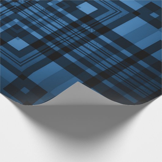 Blau Geschenkpapier (Ecke)