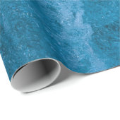 Blau Geschenkpapier (Rolleneckpunkt)