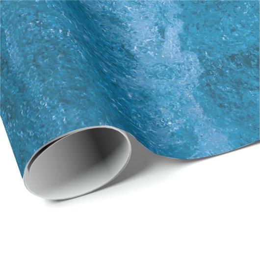 Blau Geschenkpapier (Rolleneckpunkt)