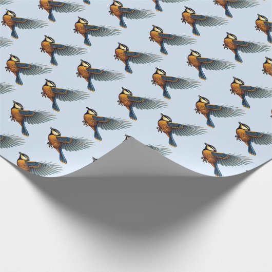 Blau Geschenkpapier (Ecke)