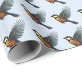 Blau Geschenkpapier (Rolleneckpunkt)