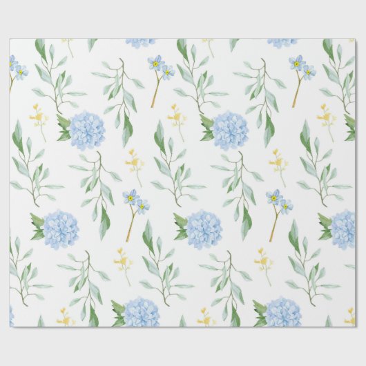 Blau Geschenkpapier (Flach)