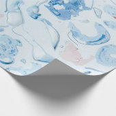 Blau Geschenkpapier (Ecke)