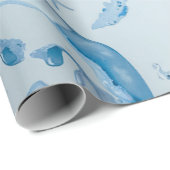 Blau Geschenkpapier (Rolleneckpunkt)