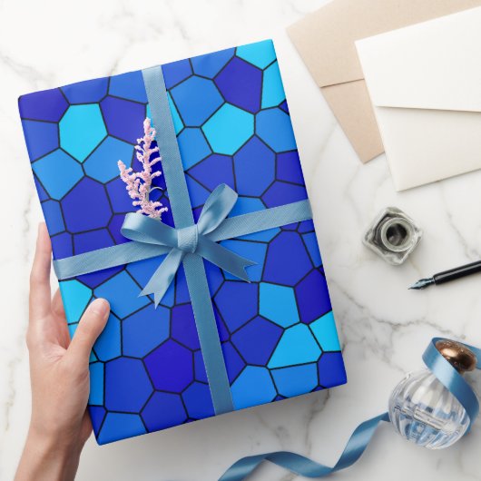 BLAU GESCHENKPAPIER (Schenken)
