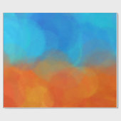 Blau Geschenkpapier (Flach)