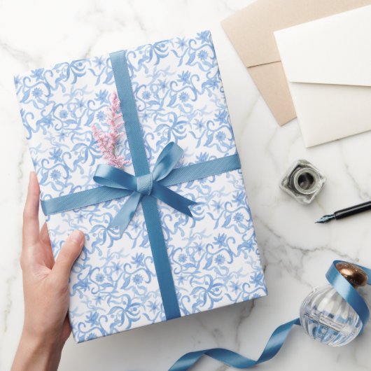 Blau Geschenkpapier (Schenken)