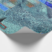 Blau Geschenkpapier (Ecke)