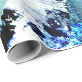 Blau Geschenkpapier (Rolleneckpunkt)