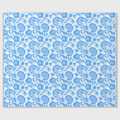 Blau Geschenkpapier (Flach)