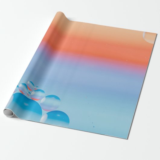 Blau Geschenkpapier (Ungerollt)