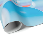 Blau Geschenkpapier (Rolleneckpunkt)