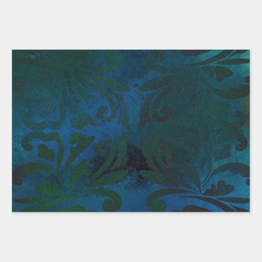 blau geschenkpapier set (Vorderseite 2)