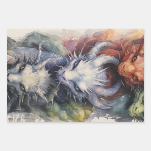 Blau Geschenkpapier Set (Vorderseite)