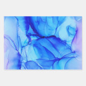 Blau Geschenkpapier Set (Vorderseite 3)