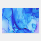 Blau Geschenkpapier Set (Vorderseite 2)