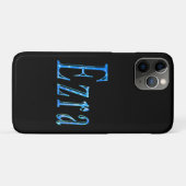 Blau gestalteter Name Ezra, Case-Mate iPhone Hülle (Rückseite (Horizontal))