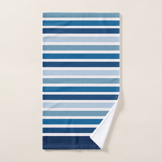 blau gestreift badhandtuch set (Handtuch)