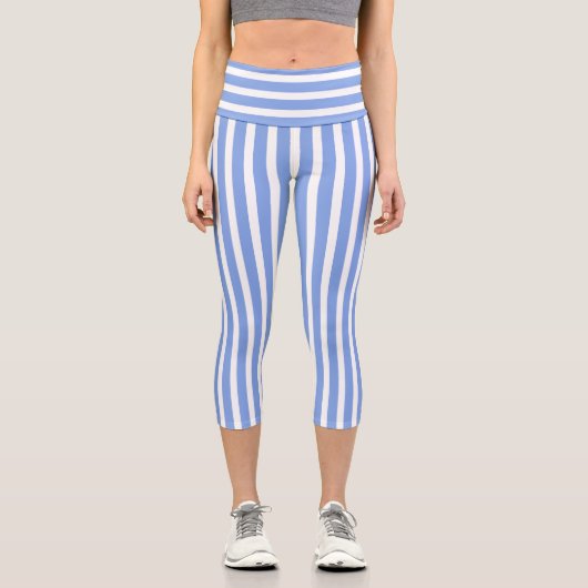 blau gestreift capri leggings (Vorderseite)