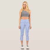 blau gestreift capri leggings (Vorderseite)