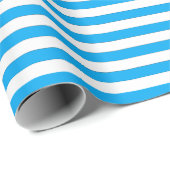 Blau gestreift geschenkpapier (Rolleneckpunkt)