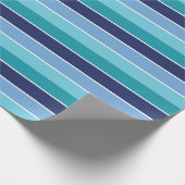 blau gestreift geschenkpapier (Ecke)