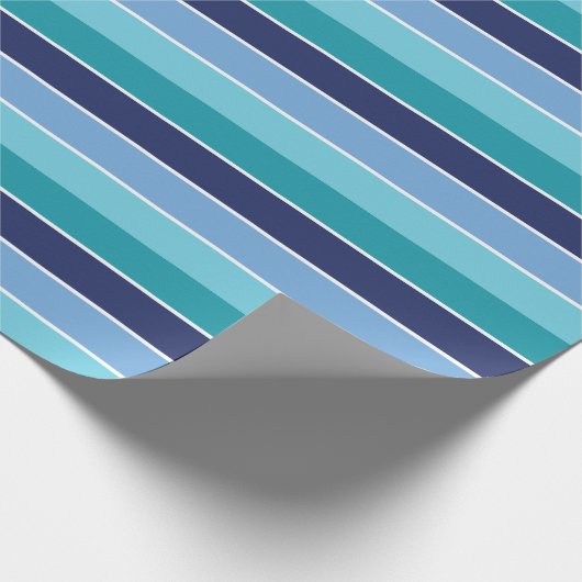 blau gestreift geschenkpapier (Ecke)