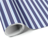 Blau gestreift geschenkpapier (Rolleneckpunkt)