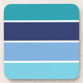 blau gestreift getränkeuntersetzer (Vorderseite)