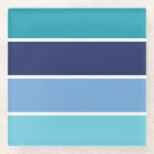 blau gestreift glasuntersetzer (Vorderseite)