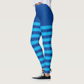 blau gestreift leggings (Links)