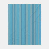 Blau gestreift monochrom fleecedecke (Vorderseite)